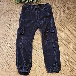 Black corduroy joggers size 6